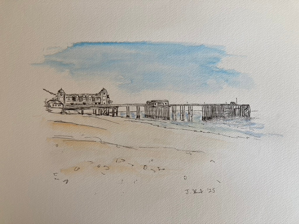 Penarth Pier At Low Tide