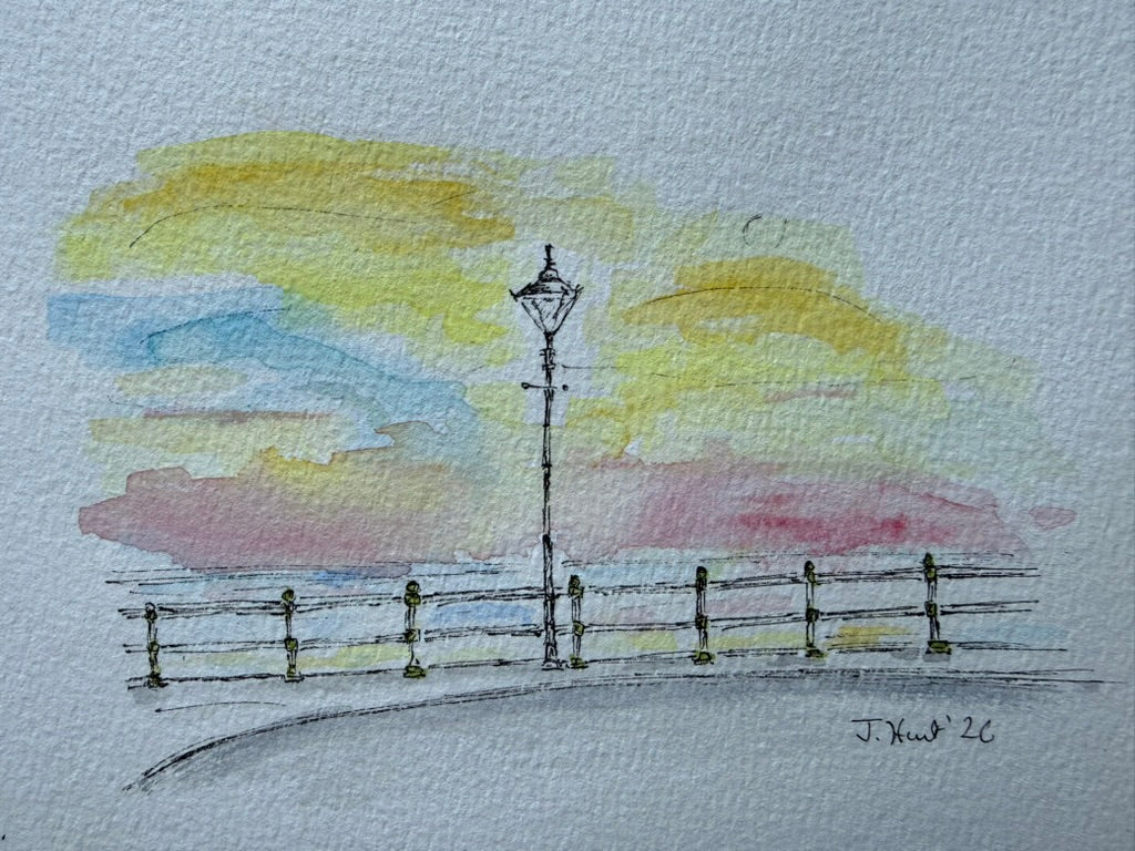 Penarth Sea Front at Sunrise in June