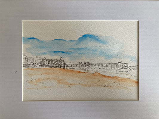 Summer Time beside Penarth Pier at Low Tide