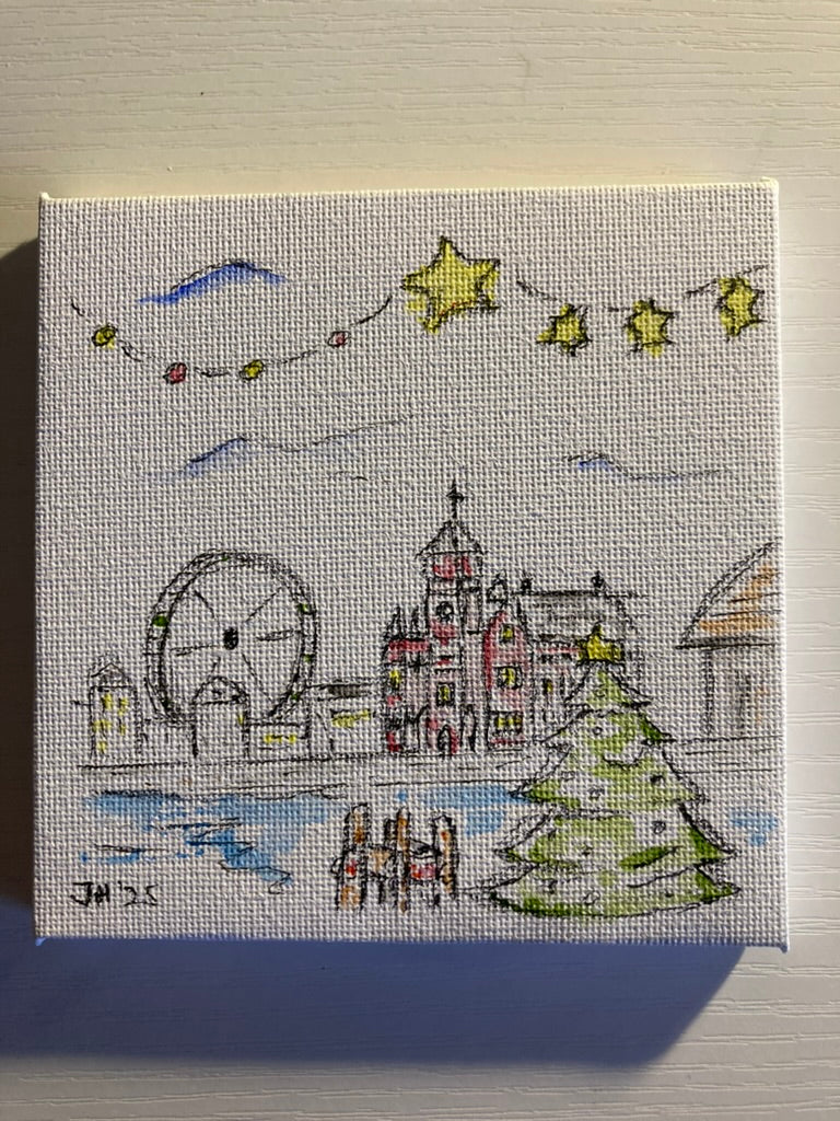 Christmas Cardiff Bay with Tree