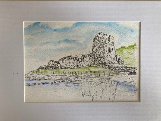 Ogmore Castle at Low tide