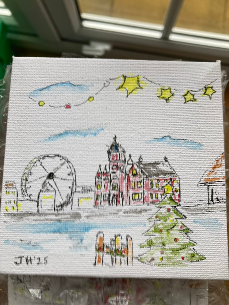 Christmas Cardiff Bay with Tree (3)