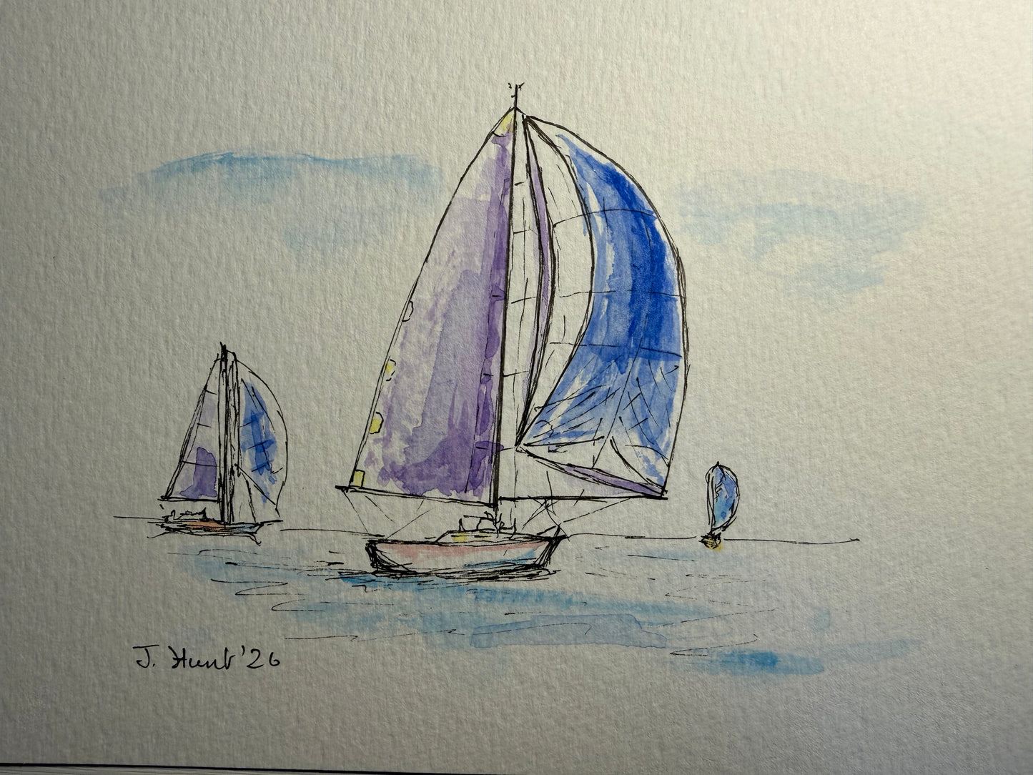 Yachts at Sea