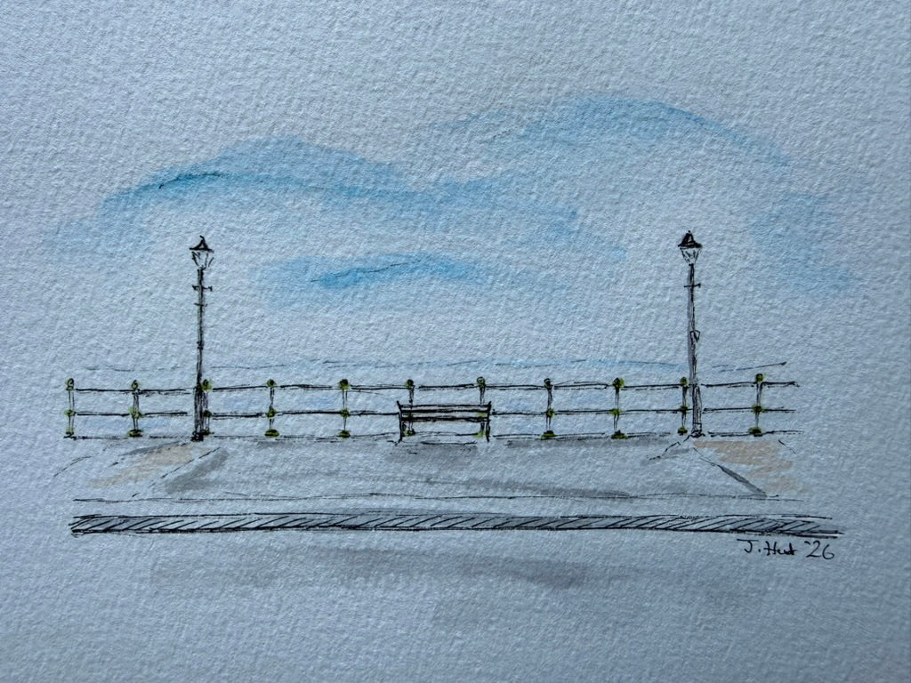 Penarth Sea Front Blue Skies