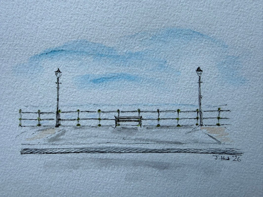 Penarth Sea Front Blue Skies
