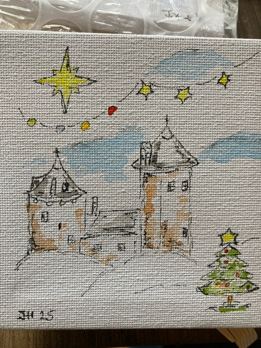 Christmas Castle Coch with Tree (4)