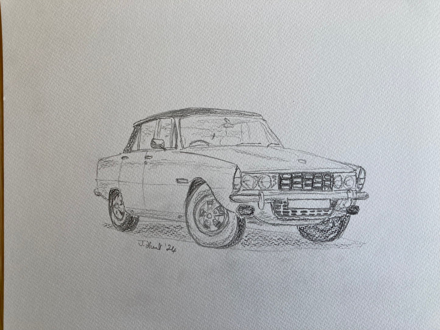 Rover P6 3500 Saloon Sketch