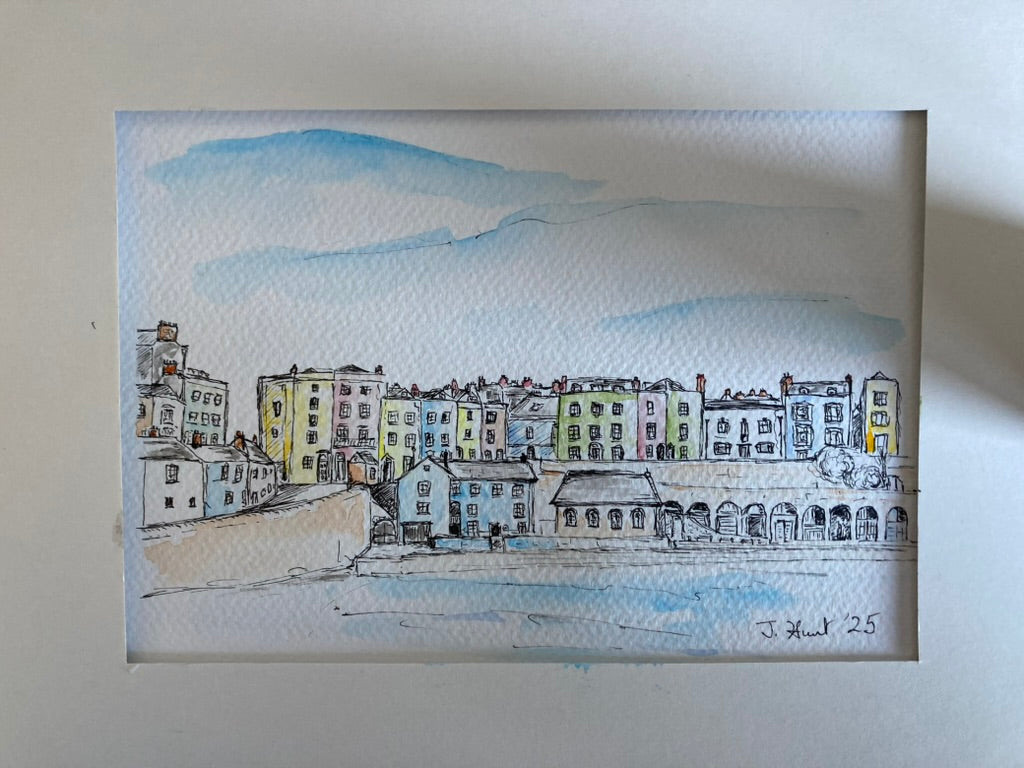 Tenby Harbour from the Beach