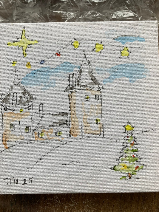 Christmas Castle Coch with Tree (3)