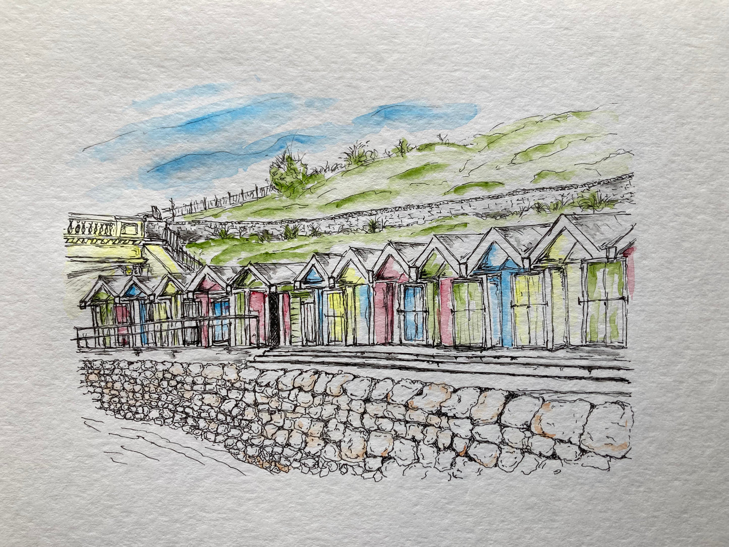 Barry Island Beach Hut Rainbow (2)