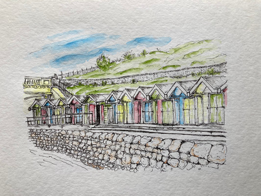 Barry Island Beach Hut Rainbow (2)