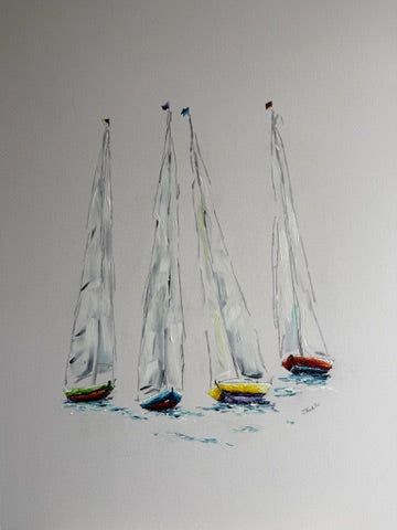 Yachts at Rest off Penarth