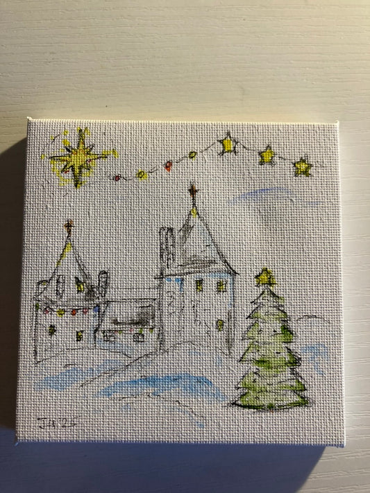 Christmas Castle Coch with Tree (2)