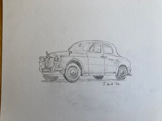 Rover 110 (P4 - Auntie) Pencil Sketch