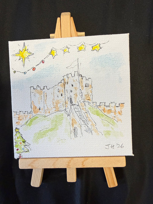 Mini easel Christmas