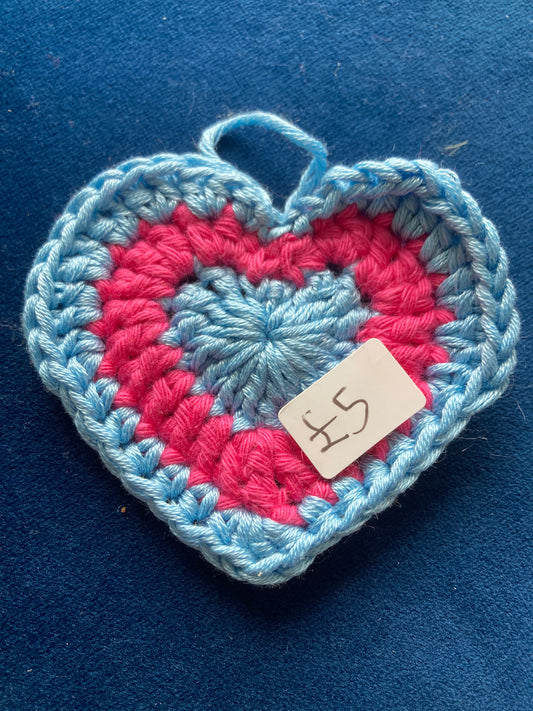 Heart - Blue and Pink