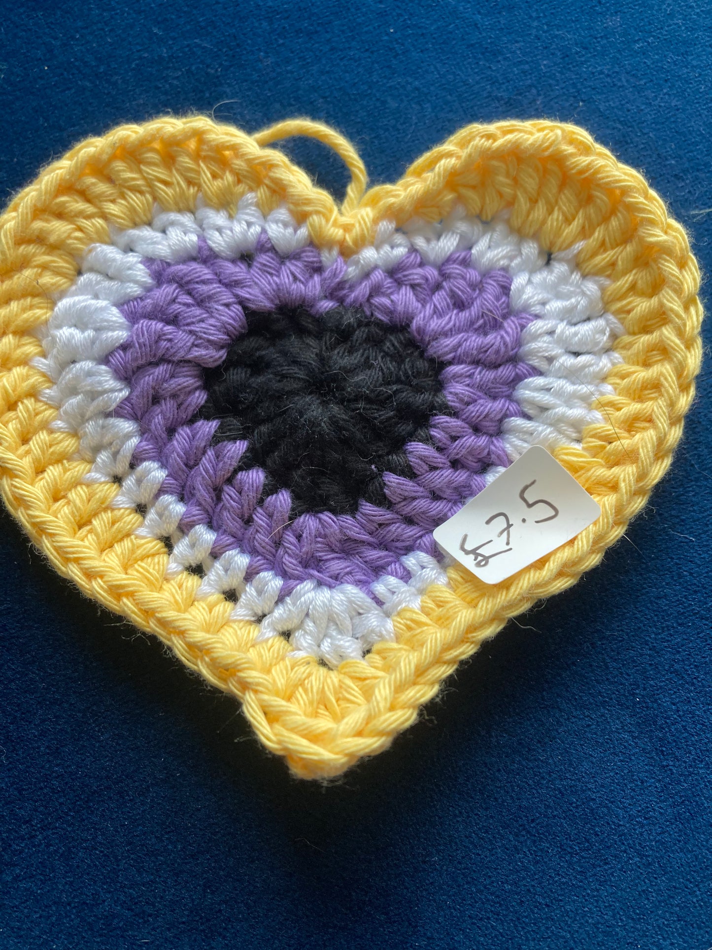 Heart - Yellow, White, Purple and Black 2