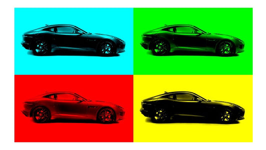 F TYPE Multi Coloured Limited Edition Giclee Prints