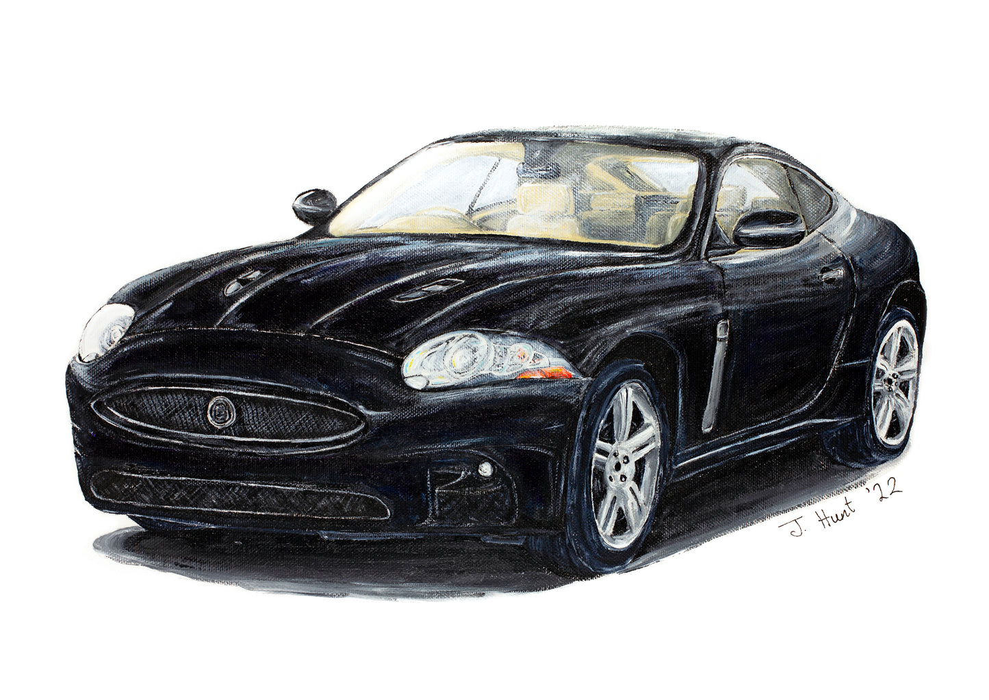 Jaguar XK Coupe Black Limited Edition Giclee Prints