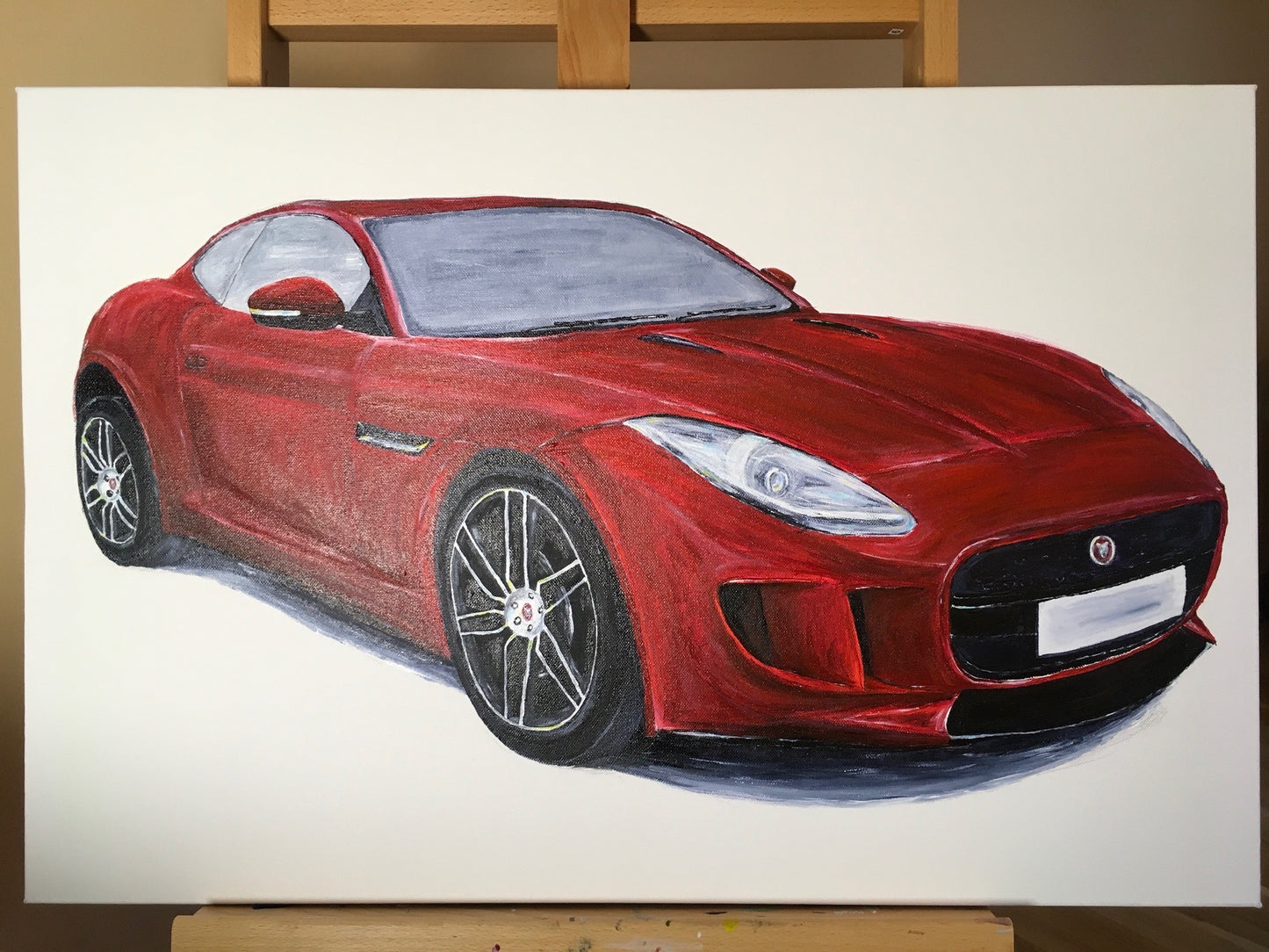 Jaguar F Type, Large Original Painting