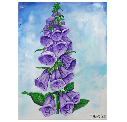 Original Fox Glove Painting - A3