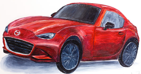 Mazda MX5 RF Red Limited Edition Giclee Prints